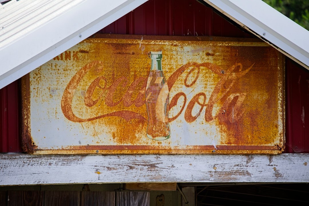 vintage metal sign