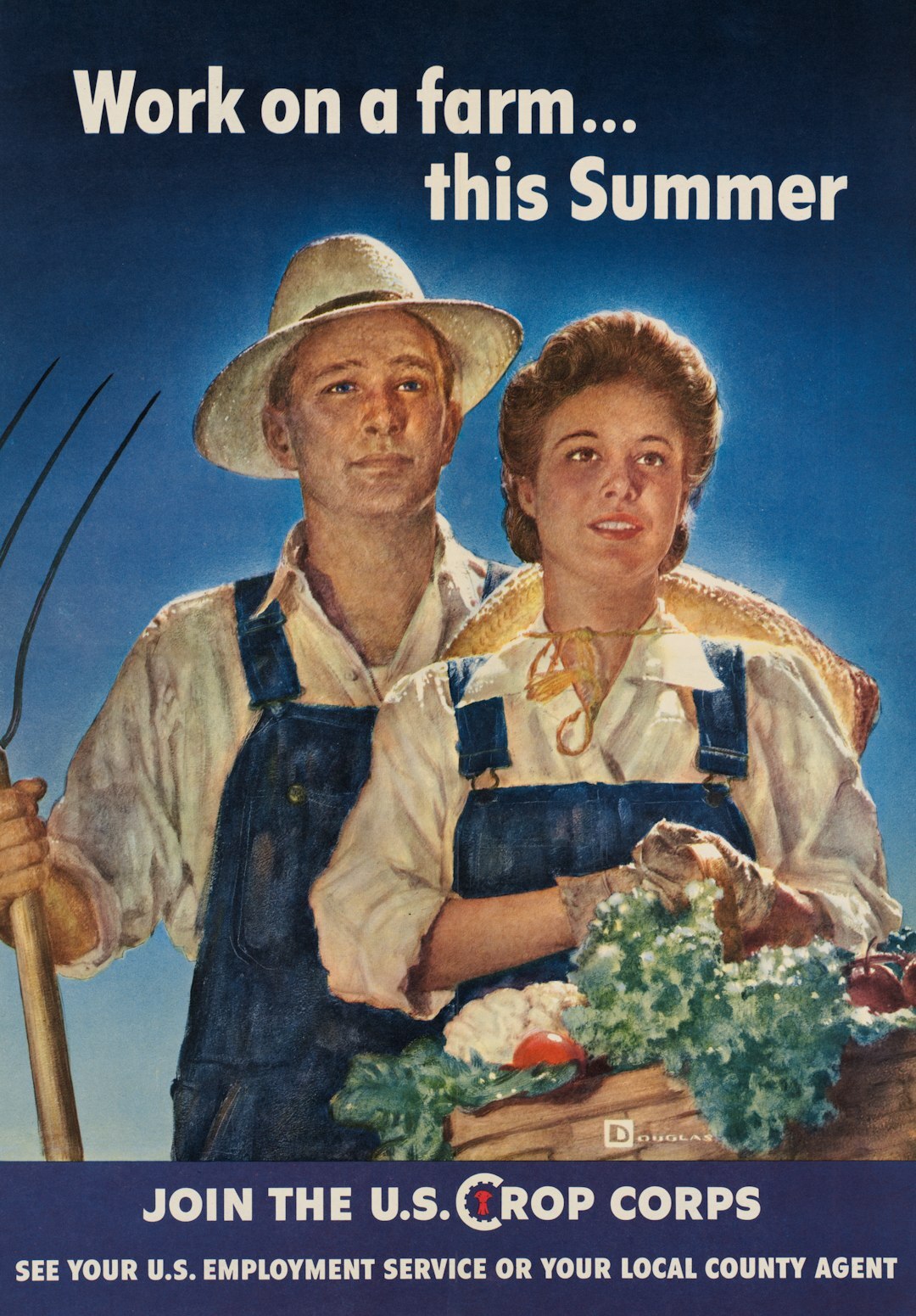 1950s vintage ad poster